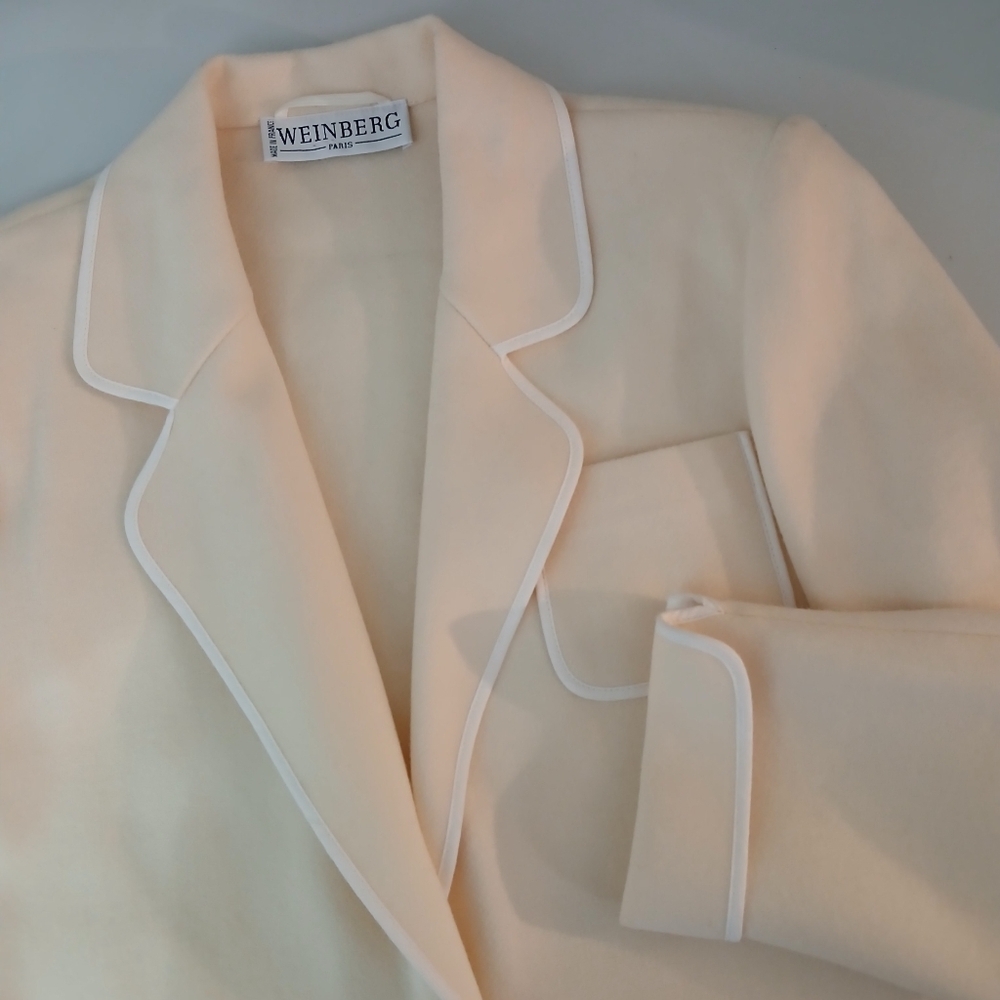Vintage Weinberg Women's Wool Cream Jacket